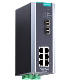 Коммутатор управляемый MOXA PT-508-SS-LC-48 6x10/100BaseT(X), 2 x 100BaseFX SM, LC, 1 x 48 VDC