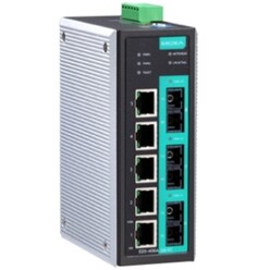 Коммутатор управляемый MOXA EDS-408A-3S-SC-48 5x10/100 BaseTx ports, 3 single mode 100BaseFx, SC