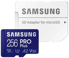 Карта памяти MicroSDXC 256GB Samsung MB-MD256SA/KR PRO Plus Class 10, A2, V30, UHS-I (U3), W 130 МБ/с, R 180 МБ/с