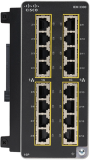 Сетевой модуль Cisco IEM-3300-16P= Catalyst IE3300 with 16 GE PoE/PoE+ Copper, Expansion Module
