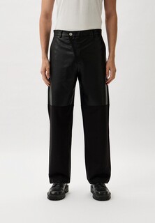 Брюки Berhasm кожаные, Two Fabric Trousers
