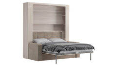 Шкаф-кровать Wall Bed Space Solutions Ice с диваном, цвет Ясень Аскона