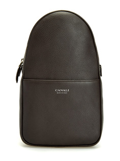 Рюкзак-crossbody из крупнозернистой кожи с регулируемым ремнем Canali