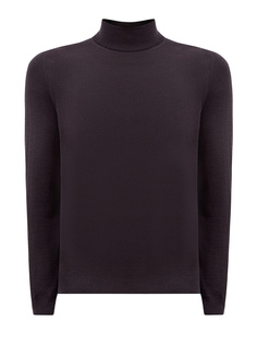 Однотонная водолазка в стиле casual из мягкой шерсти Canali