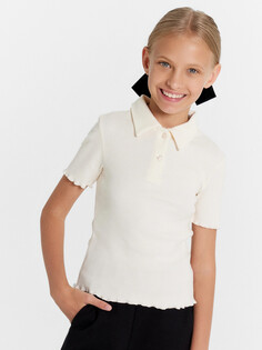 Поло для девочек в молочном цвете Mark Formelle