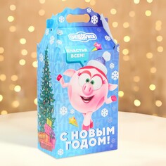 Подарочная коробка новогодняя корпоратив NO Brand