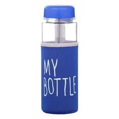 Бутылка для воды, 500 мл, my bottle, 19.5 х 6 см, чехол в комплекте, синяя NO Brand