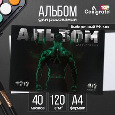 Альбом для рисования а4, 40 листов на склейке Calligrata