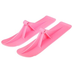 Лыжи для самокатов-снегокатов graffiti, пара, цвет розовый