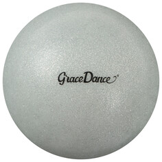 Мяч для художественной гимнастики grace dance блеск 18,5 см, 400 гр, цвет серебряный