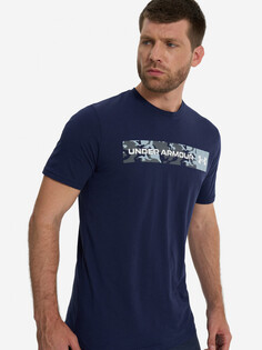 Футболка мужская Under Armour Camo Chest Stripe, Синий