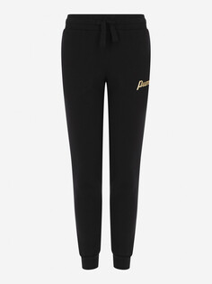 Брюки для девочек PUMA ESS+ Script Metallic, Черный
