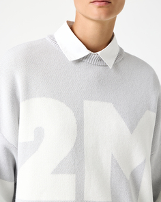 Джемпер 2М серого цвета