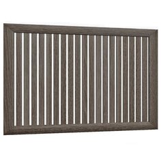 Экран для радиатора, МДФ, 1200х600 мм, ясень темный, реечный, Стильный Дом