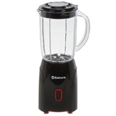 Блендер стационарный 400 Вт, 1 скорость, чаша 0.6 л, Sakura, SA-6259BK, черный