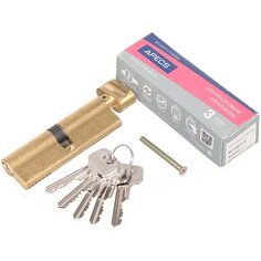 Личинка замка двери Apecs, SC-100-C-G (SC-100-Z-C-G), 11656, 100 мм, золото, 50/50