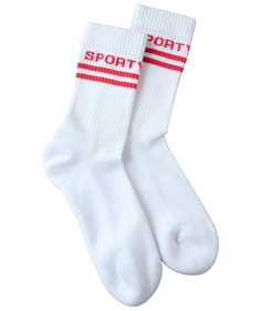 Белые носки с логотипом Sporty & Rich