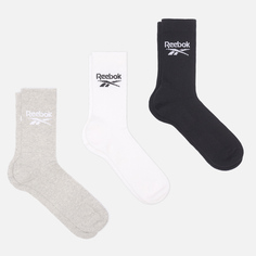 Комплект носков Reebok Crew BL 3-Pack, цвет комбинированный