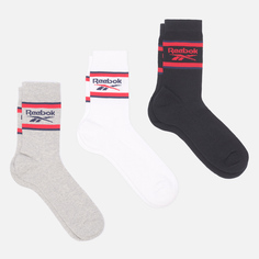 Комплект носков Reebok Crew BB 3-Pack, цвет комбинированный