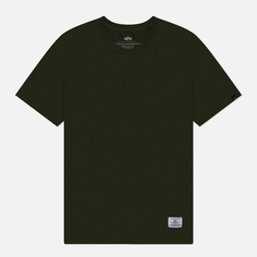 Мужская футболка Alpha Industries Essential Gen II, цвет оливковый