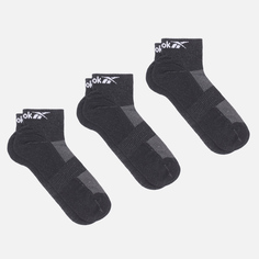 Комплект носков Reebok Ankle Core 3-Pack, цвет чёрный