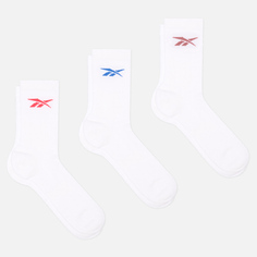 Комплект носков Reebok Crew SL 3-Pack, цвет белый