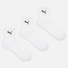 Комплект носков Puma 3-Pack Short Crew, цвет белый