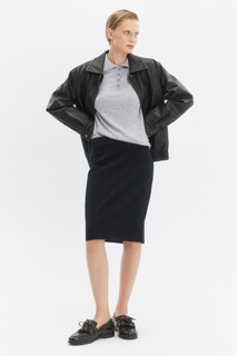 юбка женская Юбка до колена облегающая с разрезом Befree