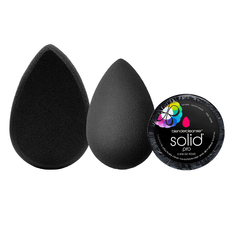 Набор в косметичке (спонж pro, спонж body.blender, мини-мыло solid charcoal 16г) Beautyblender