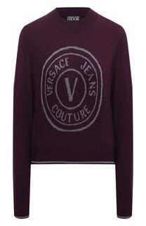 Шерстяной пуловер Versace Jeans Couture