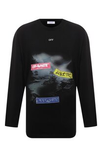 Хлопковый лонгслив Off-White