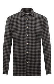 Хлопковая рубашка Kiton