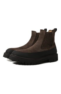 Замшевые челси Kiton