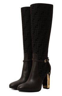 Комбинированные сапоги Delfina Fendi
