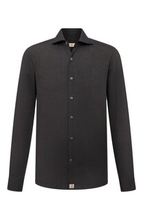 Рубашка из хлопка и шерсти Sonrisa