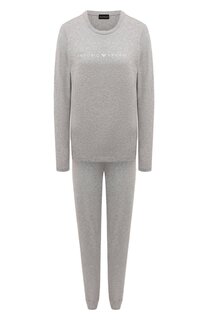 Хлопковая пижама Emporio Armani