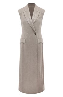 Льняной жилет Brunello Cucinelli