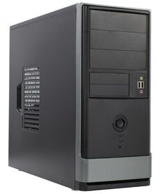 Корпус ATX InWin 6196008 black-graphite, 600W, 2*USB 3.0, 2*USB 2.0, HD Audio