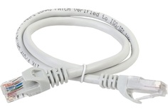 Кабель патч-корд ITK PC01-C5EUL-10M кат.5Е UTP, LSZH, 10м, серый