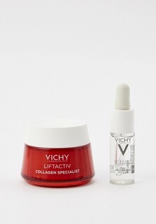 Набор для ухода за лицом Vichy Liftactiv Collagen дневной крем-уход 50 мл+ Лифтактив Супрем НА сыворотка 10 мл в подарок