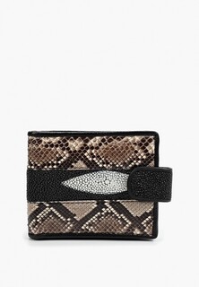 Кошелек Exotic Leather Stingray Himantura jenkinsii and Burmese Python
