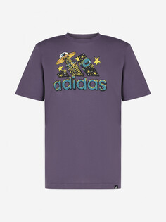 Футболка мужская adidas Doodle, Фиолетовый