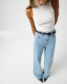 Джинсы Wide Leg WL103 голубого цвета