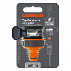 Соединители шланговые адаптер DAEWOO 3/4" безрезьбовой пластик
