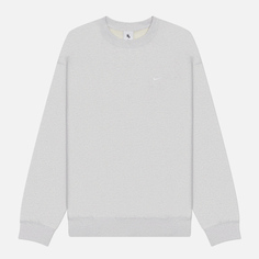 Мужская толстовка Nike Solo Swoosh Fleece Crew Neck, цвет серый