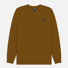 Мужской лонгслив The North Face Redbox Crew Neck, цвет оливковый