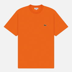 Мужская футболка Lacoste Classic Fit Embroidered Crocodile, цвет оранжевый