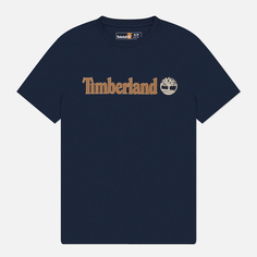 Мужская футболка Timberland Kennebec River Linear Logo, цвет синий