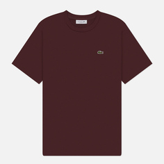 Женская футболка Lacoste Relaxed Fit Lightweight, цвет бордовый