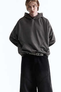 худи мужское Худи oversize с вареным эффектом и люверсами Befree